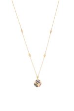 Dame Dice Diamond Necklace with Ruby  Sapphire and Fancy Diamond
