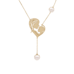 Oummi Gold Necklace with Pearls