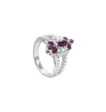 Daily Dazzle Diamond Ring with Ruby