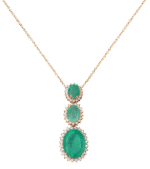 Daily Dazzle Diamond Necklace with Emerald