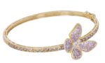 Butterfly Diamond Bracelet with Sapphire