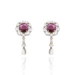 Daily Dazzle Diamond Earrings with Ruby