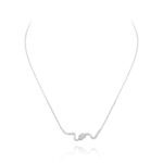 Daily Dazzle Diamond Necklace with Baguette