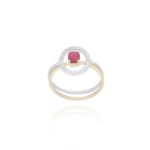 Daily Dazzle Diamond Ring with Ruby