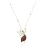 Fairy Tale Diamond Necklace with Ruby