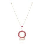 Daily Dazzle Diamond Necklace with Ruby