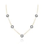 Daily Dazzle Chain Diamond Necklace with Fancy Black Diamond