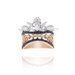 Classic Diamond Ring with Marquise and Fancy Diamond
