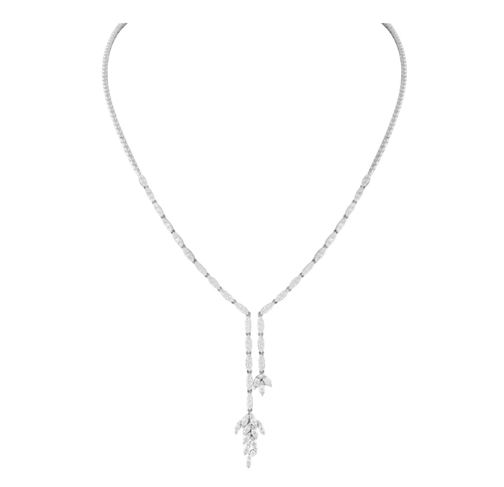 3066056584.jpg Classic Diamond Necklace - Image 1