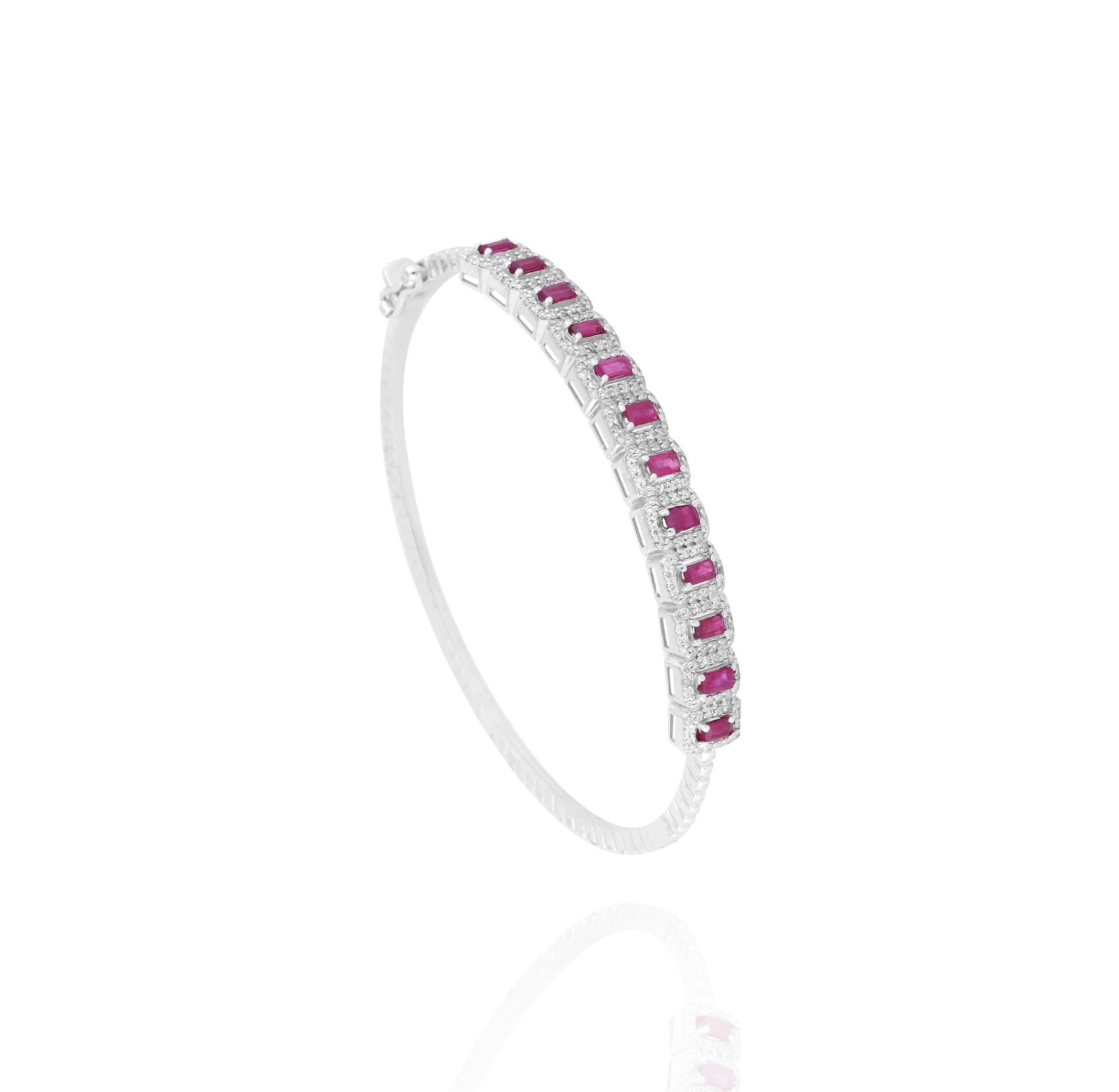 3106642049.jpg Daily Dazzle Diamond Bracelet with Ruby - Image 1