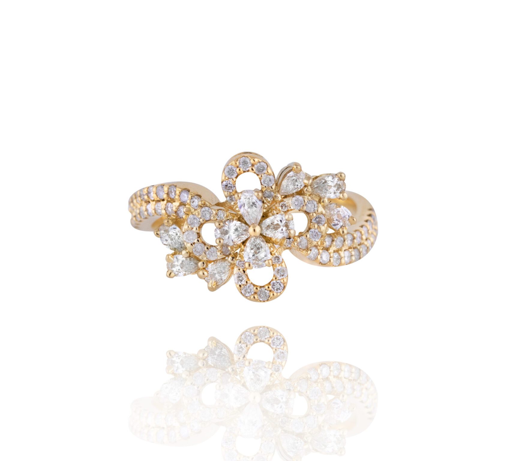 3182930026.jpg Daily Dazzle Diamond Ring with Pear Diamond - Image 1