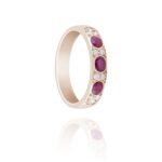 Daily Dazzle  Diamond Ring with Ruby