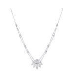 Classic Diamond Necklace with Marquise Diamond