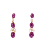 Daily Dazzle Diamond Earrings with Ruby