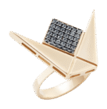 Emblem Black Diamond Ring