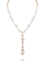 Classic Diamond Necklace with Marquise Oval and Pear