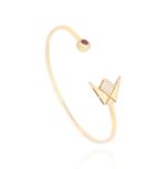 Emblem Diamond Bracelet with Ruby
