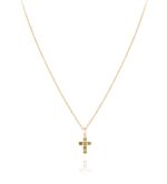 Religious Cross Fancy Diamond Necklace