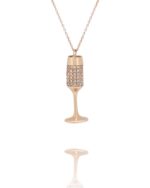 Champaign Glass Diamond Necklace