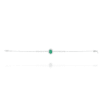 Classic Diamond Bracelet with Emerald