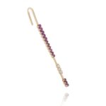 Daily Dazzle Diamond Single Earring with Ruby