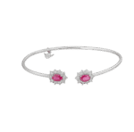 Classic Diamond Bracelet with Ruby