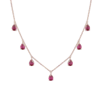 Daily Dazzle Diamond Necklace with Colored Stones