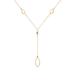 Daily Dazzle Gold Necklace with Colored Stones