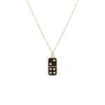Daily Dazzle Domino Diamond Necklace with Enamel