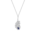 Daily Dazzle  Diamond Necklace with Blue Sapphire