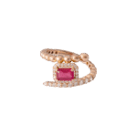 Daily Dazzle  Diamond Ring with Ruby