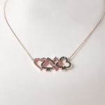 Cards Black Diamond Necklace with Ruby