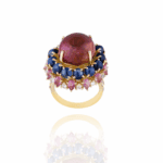 Daily Dazzle Diamond Ring with Precious Colors