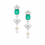 Daily Dazzle Diamond Earrings with Emerald