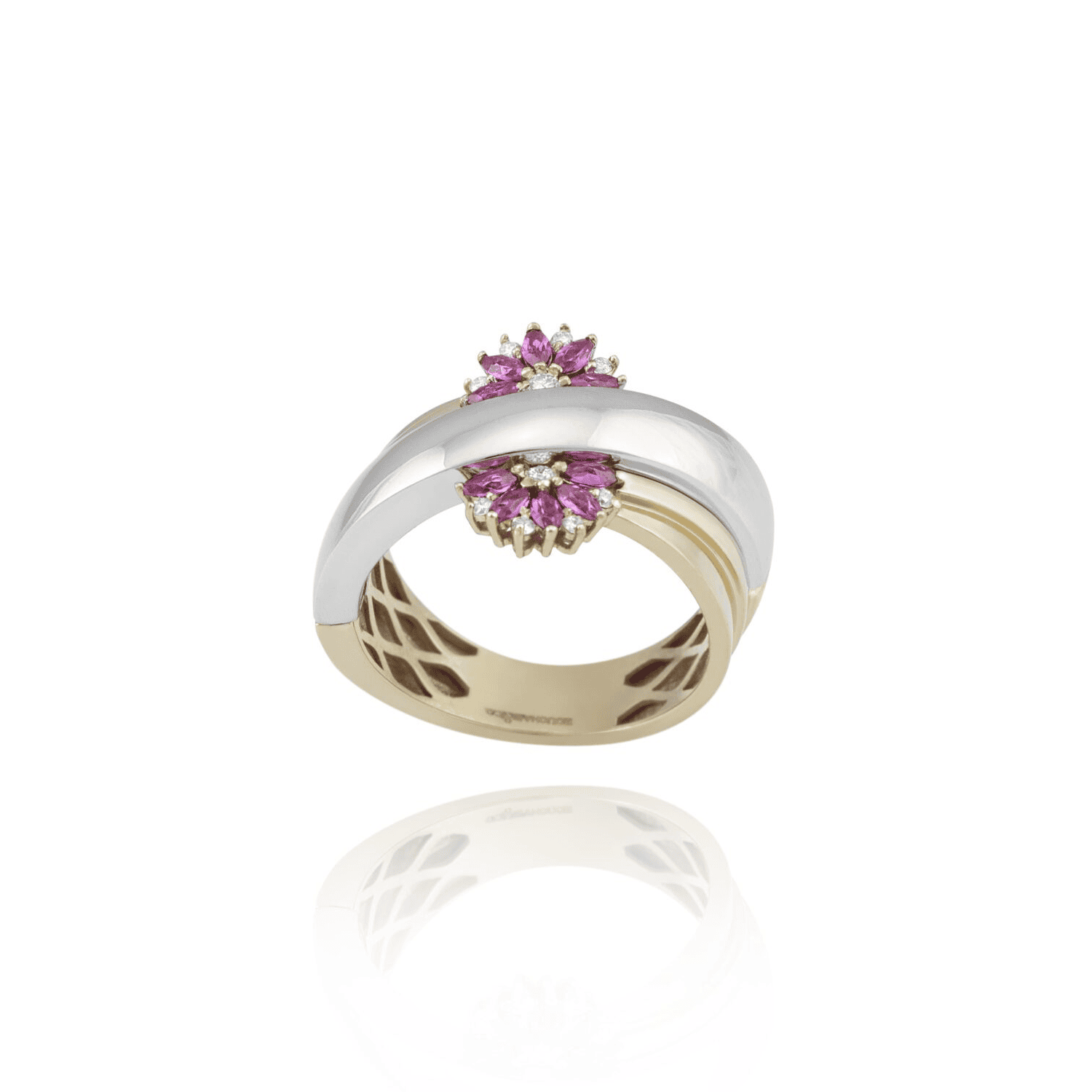 New Project (52) Daily dazzle Diamond Ring with Colored Stones - Image 1