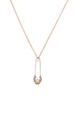 Oummi Necklace with Sapphire Safety Pin