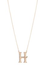 Initials Fancy Diamond Necklace H