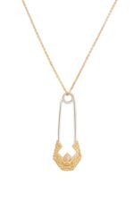 Oummi Diamond Necklace with Yellow Sapphire