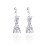 Chess Diamond Earrings
