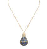 Light Diamond Necklace with Sapphire
