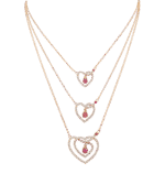 Light Diamond Necklace Love with Ruby