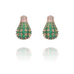Light Emerald Diamond Earrings