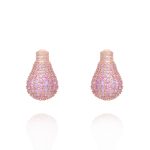 Light Diamond Earrings with Sapphire