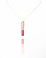 Lipstick Diamond Necklace