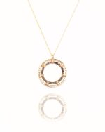 Oummi Diamond Necklace with Black Diamond