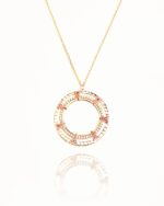 Oummi Diamond Necklace with Ruby