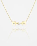 Oummi Gold Necklace with Pearl