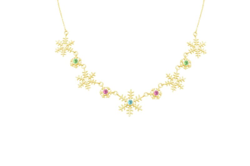 Christmas Pendants with pink sapphire – unique Christmas jewelry