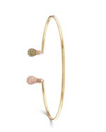Light Diamond Bracelet with Emerald