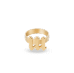 Initials Ring Letter W